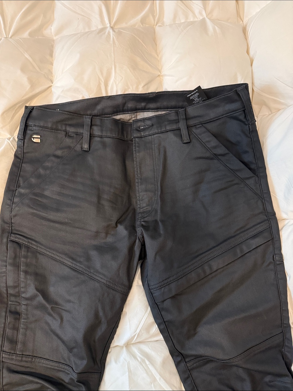 G-Star Waxed Slim Straight Men's Jeans in Black WORN ONCE